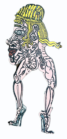 Robert Combas Exhibition Card
